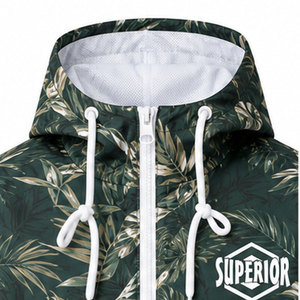 Chaqueta Cortavientos de Alto Rendimiento para Hombre, Impermeable, con Capucha, Ligera, Deportiva, Informal, para Exteriores, Fábrica de Ropa OEM ODM - Product Image 3