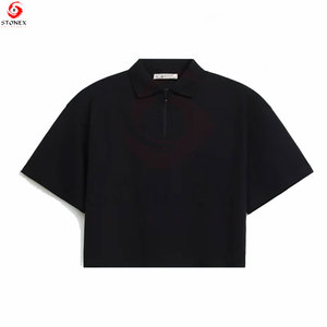 <b>Women's</b> Fashion T Shirt Comfortable Stretch Knitted Cotton Quick Dry Eco-Friendly Short Sleeve Collared <b>Top</b> Casual Office Travel - Product Image 5