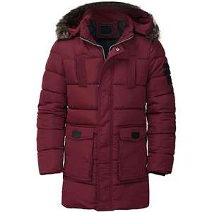 Brown Leather Hooded Parka Winter Warm <b>Long</b> <b>Puffer</b> <b>Coat</b> Canvas Outerwear Windproof Thermal Heavy Jacket Front Logo Wholesale - Product Image 1