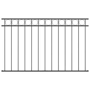 Élément de clôture en acier gris 170 x 80 cm pour clôtures, treillis et portails - Product Image 2