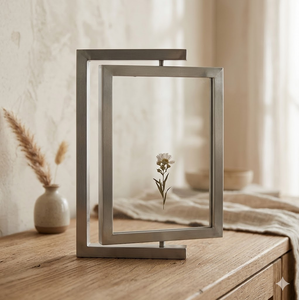 Best Handcrafted Eco-Friendly Durable Rustic Mango Wood Photo <b>Frame</b> with <b>Grey</b> Finish for Tabletop Display - Product Image 2