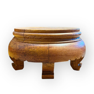 Un grand présentoir en bois de rose massif, de 16 cm de hauteur. - Product Image 3