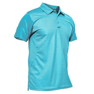 Chemises en tricot uni pour hommes populaires, respirantes, confortables, personnalisées, de haute qualité, à séchage rapide, à manches courtes, pour le golf - Product Image 5