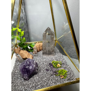 Hot Selling Reasonable Price <b>Clear</b> Glass Modern Luxury Black Terrarium With Brass Border New Arrival Terrarium for Home Decorate - Product Image 5