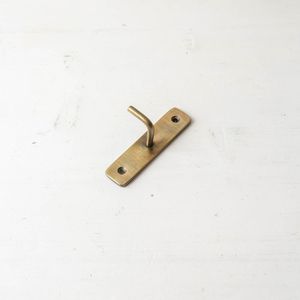 Industrial Brass <b>Wall</b> <b>Hooks</b> Durable Handmade Hanging Fixture Ideal For Bathroom Kitchen Hallway Bedroom Decorative Organization - Product Image 2