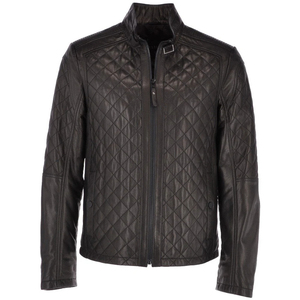 Chaqueta de Moto para Hombre, Negra, Acolchada, de Cuero PU, con Cuello Camisero, Cierre de Cremallera, Impermeable, Reversible, Ajustada, para Invierno, Modelo 2027 - Product Image 6