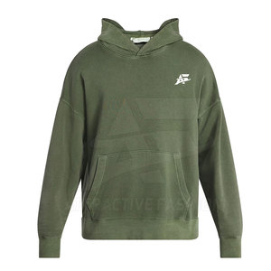 Sudaderas con Capucha Personalizadas OEM de Gran Tamaño, 100% Algodón de Alta Calidad, Corte Holgado, con Logotipo Personalizado - Product Image 3