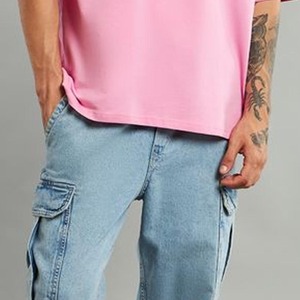 Camiseta para Hombre, 100% Algodón, Hombros Caídos, Estilo Oversize, de Lujo, con Logotipo Personalizado, Impresión DTG, Camiseta Gráfica para Hombre - Product Image 5