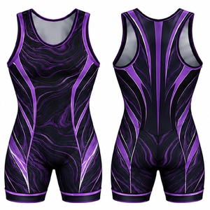 <b>Wrestling</b> <b>Singlets</b> <b>Mens</b> Custom Athletic Uniforms Team Sportswear Sublimation Performance Stretch Competition Gear - Product Image 2