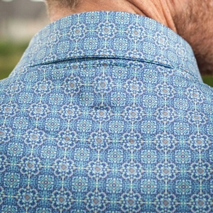 Chemises de golf à col rigide avec logo personnalisé, motifs amusants, polyester et élasthanne, séchage rapide, polos de golf pour homme - Product Image 4