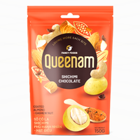Collection de dragées pour confiseries HALAL 150G, amandes et noix de cajou enrobées de chocolat Shichimi, fournisseur mondial OEM/ODM, bon prix