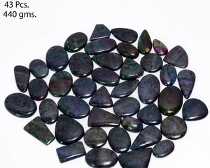 Lote de Cabujones de Rubí Fuchsite Natural Pulidos, Piedras Preciosas Sueltas de Varias Formas para Joyería, Venta al Por Mayor - Product Image 1