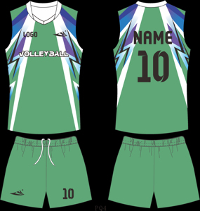 Tenue de volley-ball haute performance personnalisable avec logo d'équipe, maillot et short respirants pour les matchs. - Product Image 4