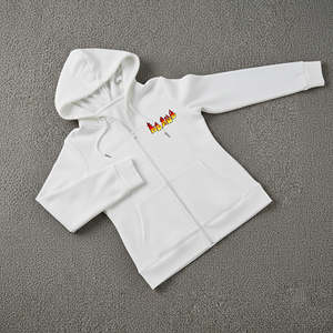 Sudadera con Capucha para Mujer, Moderna y de Invierno, de Poliéster/Algodón, Antidesgarro, Resistente al Viento, Transpirable, Color Blanco, con Cierre - Product Image 5