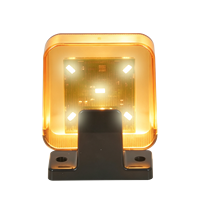 Luz de Advertencia Intermitente BISEN, 12~265V AC DC, Luz Estroboscópica LED de 4W para Sistema de Alarma de Seguridad, Barrera y Abridor de Puerta Automático