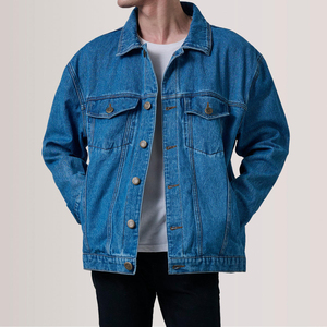 Chaqueta Vaquera de Moda para Hombre, Prenda Exterior Cómoda y Transpirable Hecha con Tela Resistente, Perfecta para un Estilo Moderno y a la Moda - Product Image 2