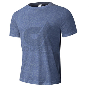 T-shirt Homme Col Rond 100% Coton Haute Qualité Coupe Ample avec Logo Avant en Tissu Canvas Imprimé Numérique Séchage Rapide Respirant 2026 - Product Image 1
