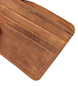 Premium Men's Designer <b>Wallet</b> Custom Logo Genuine Leather Card Holders <b>RFID</b> Multi Slots Fold Closure Short Wholesale Customized - Product Image 4