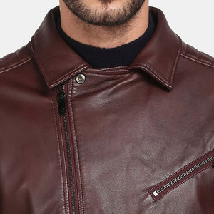 Bulk Quantity Customized Packing <b>Men's</b> Biker Leather <b>Jacket</b> Winter Collection Great Personality <b>Men's</b> Leather <b>Jacket</b> - Product Image 5