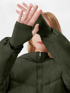 Custom Logo Apparel Manufacturer Women Full Zip Crop <b>Puffer</b> <b>Jacket</b> <b>Cropped</b> length Women's <b>Cropped</b> Padded Coat Wholesale Supply - Product Image 4