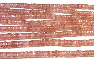 Cuentas de Cuarzo Fresa Natural de Alta Calidad en Forma de Heishi, Hilo de 16 Pulgadas, Gemas Rosas en Forma de Rueda, Disco Plano Facetado de 6mm, Fresa - Product Image 4