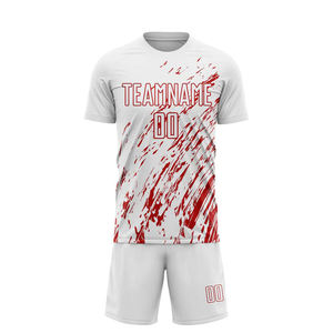 Design Your Own Fully Printed Football Jersey Lightweight Fabric Solid Pattern Crew Neck Oversize Training Wear Soccer Uniform - Product Image 3