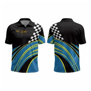 Chemises polo de qualité supérieure pour équipe de course F1, vêtements et uniformes pour pilotes, fabricant et fournisseur d'équipements de course automobile. - Product Image 1