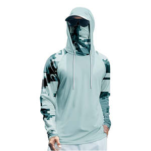 Ropa de Pesca con Diseños Personalizables, Sudaderas con Capucha para Pesca con Protección UV, Secado Rápido, Poliéster, Tallas Grandes - Product Image 1
