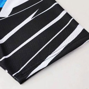 Tenue de tennis unisexe pour homme, manches courtes, avec logo personnalisé, tissu respirant et anti-transpiration, uniformes imprimés numériquement - Product Image 5