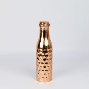 Glossy Finish Copper Water <b>Bottle</b> Traditional Handmade <b>Drinking</b> <b>Bottle</b> - Product Image 3