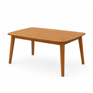 Mesa de Comedor Rectangular de Teca Sólida para Exteriores, Muebles Modernos para Jardín, Patio o Resort - Product Image 4