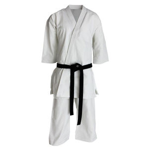ชุดยูโดสีน้ำเงินสำหรับเด็ก ผ้าฝ้าย 100% ทนทาน ทรงปกติ พร้อมเข็มขัดสีขาว ชุดฝึกศิลปะการต่อสู้สำหรับเด็ก - Product Image 5