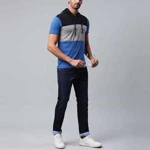 Sudadera con Capucha de Manga Corta para Hombre, Nueva Moda de Verano, 100% Algodón, Felpa, Bordada, Diseño Sólido, Transpirable, Teñido Liso, Venta al Por Mayor - Product Image 2