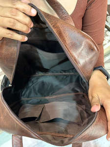 Nouveau élégant mode chaude véritable sacs à dos en cuir de fourrure de vachette usiné à la main élégant sculpture sacs à dos en cuir sacs à dos de Style occidental - Product Image 6