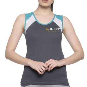 Ropa Deportiva HUSKY, Camiseta Interior de Verano para Mujer, Cuello Halter, Transpirable, con Costuras de Encaje, Sexy, Transparente, Tejido Fino - Product Image 1