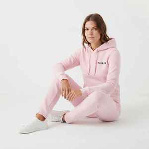 Women's <b>Pink</b> Fleece Hoodie And Pants Set Casual Long Sleeve Solid Color Breathable Regular Fit All Seasons 2 Piece <b>Tracksuit</b> - Product Image 5