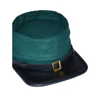 Gorra Kepi Verde de Lana 100% de Alta Calidad, Ajustable, con Bordado a Mano, para Exteriores, Estilo Green Berdans Sharpshooter, Unisex, Venta al Por Mayor