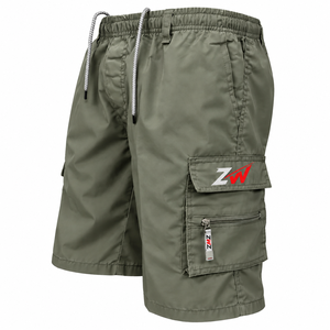 Pantalones Cortos Cargo Personalizados para Hombre, Diseño de Camuflaje Lavado, Bolsillos Tipo Acordeón, Lona, Múltiples Bolsillos, Impresión Personalizada - Product Image 1