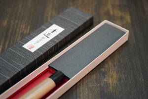 Couteau de cuisine Gyuto Tosa-uchihamono, forgé à la main, en acier au carbone, manche en bois, écologique, ambidextre, traditionnel - Product Image 4