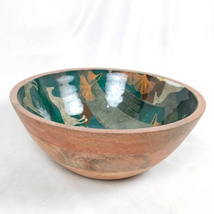 El Mejor Tazón de Madera Artesanal 100% Hecho a Mano, Ecológico y de Lujo, con Aspecto Artesanal y Acabado Suave para Aperitivos Secos, CRAFTS GALORE - Product Image 1