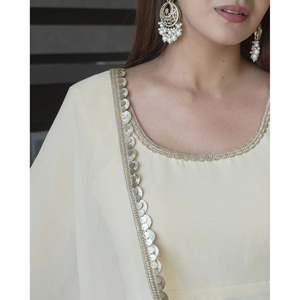 Women's Party Wear Gown Set with Pant and Beautiful Dupatta - Product Image 3