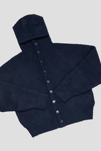 Sudadera con Capucha de Mohair Extra Grande, Suave y Afelpada, con Rayas, Personalizada, Unisex, para Hombre, Suéter de Punto - Product Image 3