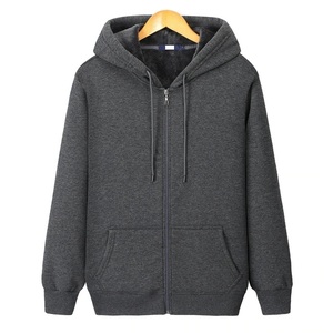 Sweat-shirts et sweats à capuche pour hommes avec logo personnalisé imprimé, manches longues, fermeture éclair, 100% coton pour l'hiver - Product Image 6