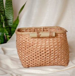 Colorful Vibrant Woven <b>Bamboo</b> Luxury Utility Storage Display <b>Baskets</b> Handy Hanging Handles for Hotels Available Wholesale Prices - Product Image 5