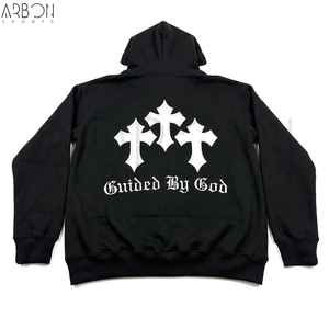 Sweat-shirt à capuche pour homme de couleur noire avec logo personnalisé, service OEM ODM, bon fournisseur, nouvelle arrivée, fabrication artisanale, qualité supérieure - Product Image 2