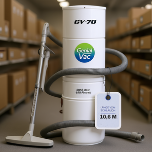 Central <b>Vacuum</b> System with 10.6M <b>Hose</b> Set and Laundry Chute Combo Unit - Product Image 3