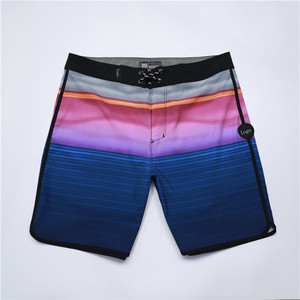 Pantalones Cortos de Baño para Hombre, a Rayas, Sublimados, de Spandex/Poliéster, de Secado Rápido, con Cordón en la Cintura, de Longitud Media, Casuales - Product Image 4