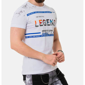 T-shirt personnalisé avec logo, respirant, léger, séchage rapide, manches courtes, 100% coton, couleur unie, grande taille homme, usage quotidien - Product Image 5