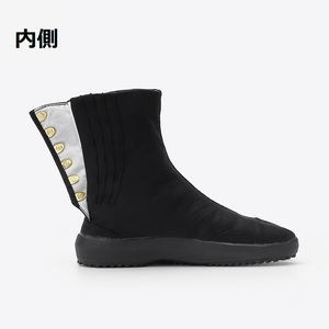 Marugo AIRJOG36 Unisex <b>Clips</b> Black Tabi Shoes Japanese Festival Ninja Boots Air Cushion Anti-slip Ultra Sole Breathable Cotton - Product Image 3