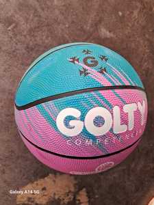 ลูกบาสเก็ตบอล GOLTY ไซส์ 5  วัสดุ PU  ไส้ยางบิวทิล  ทนทาน เป็นมิตรกับสิ่งแวดล้อม น้ำหนักเบา กันน้ำ ดีไซน์สีชมพูฟ้า - Product Image 3
